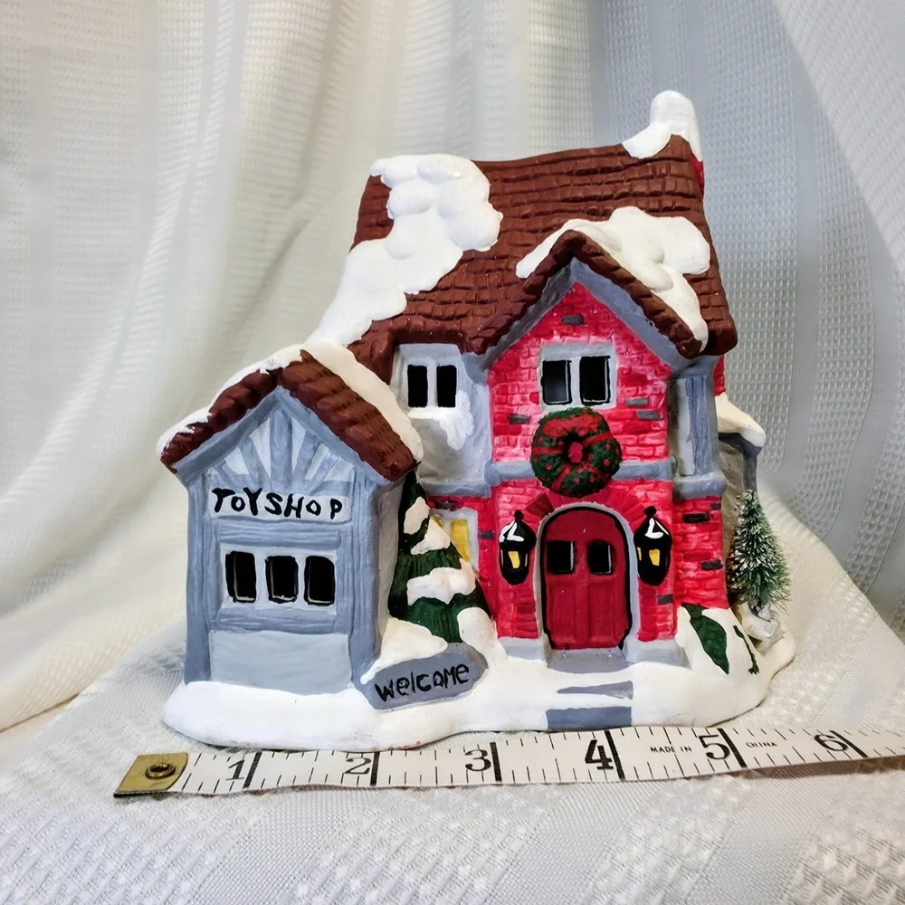 Christmas Village Toy Shop House 9